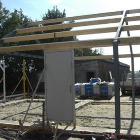 huis in aanbouw